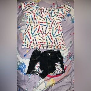 Little girls school outfit